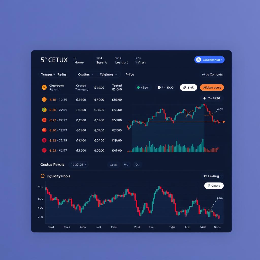 Cetus Protocol interface showing liquidity pools on Sui blockchain