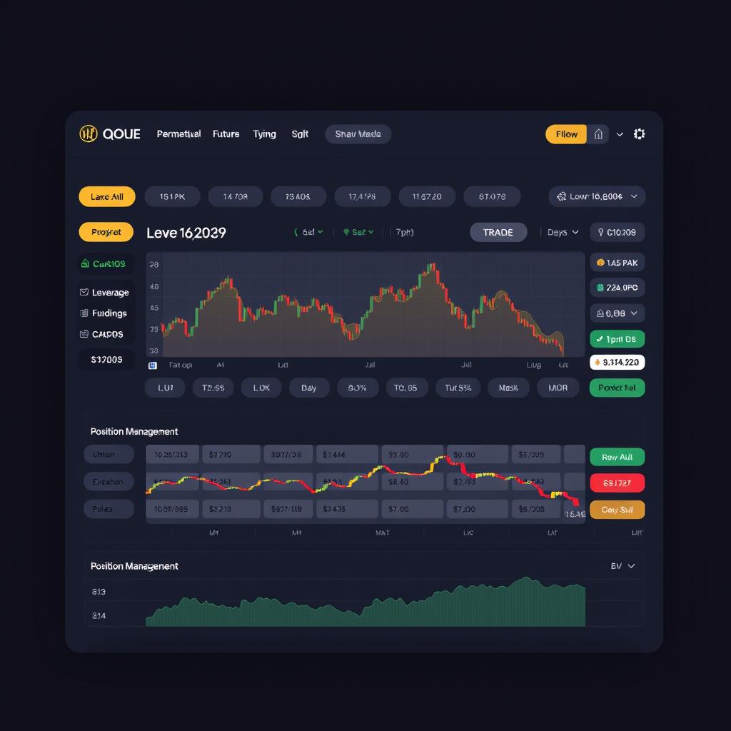 Derivatives trading platform on Sui showing perpetual futures contracts