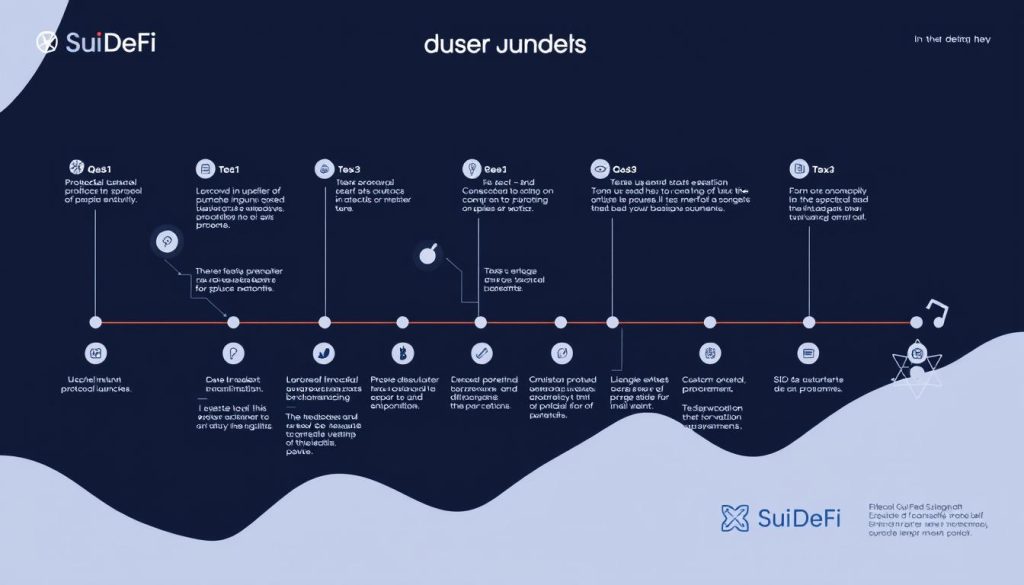 Future roadmap of Sui DeFi showing upcoming protocol launches and infrastructure developments