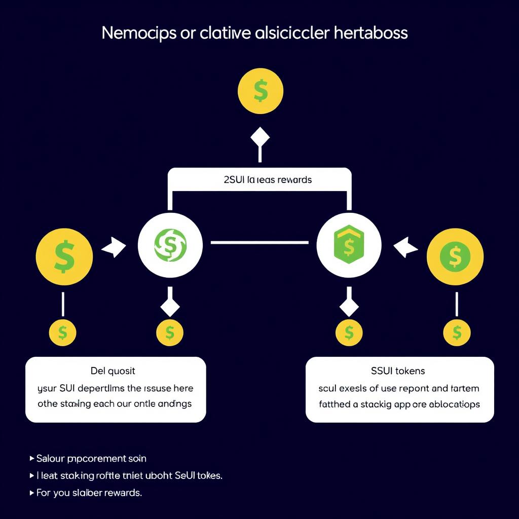 Liquid staking derivatives concept showing how Scallop's sCoin system works