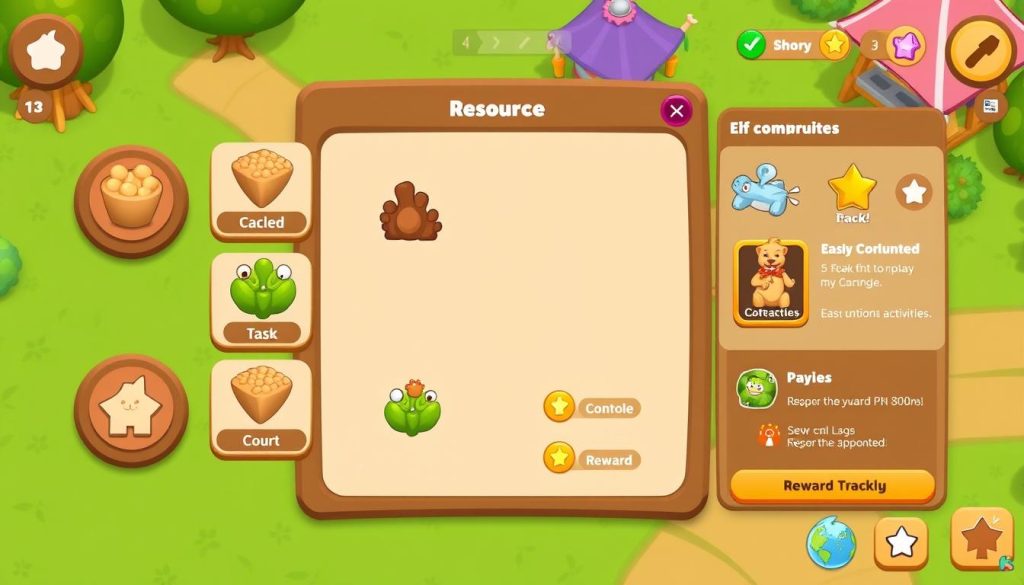 Play-to-earn interface showing gameplay elements in Pawtato Land