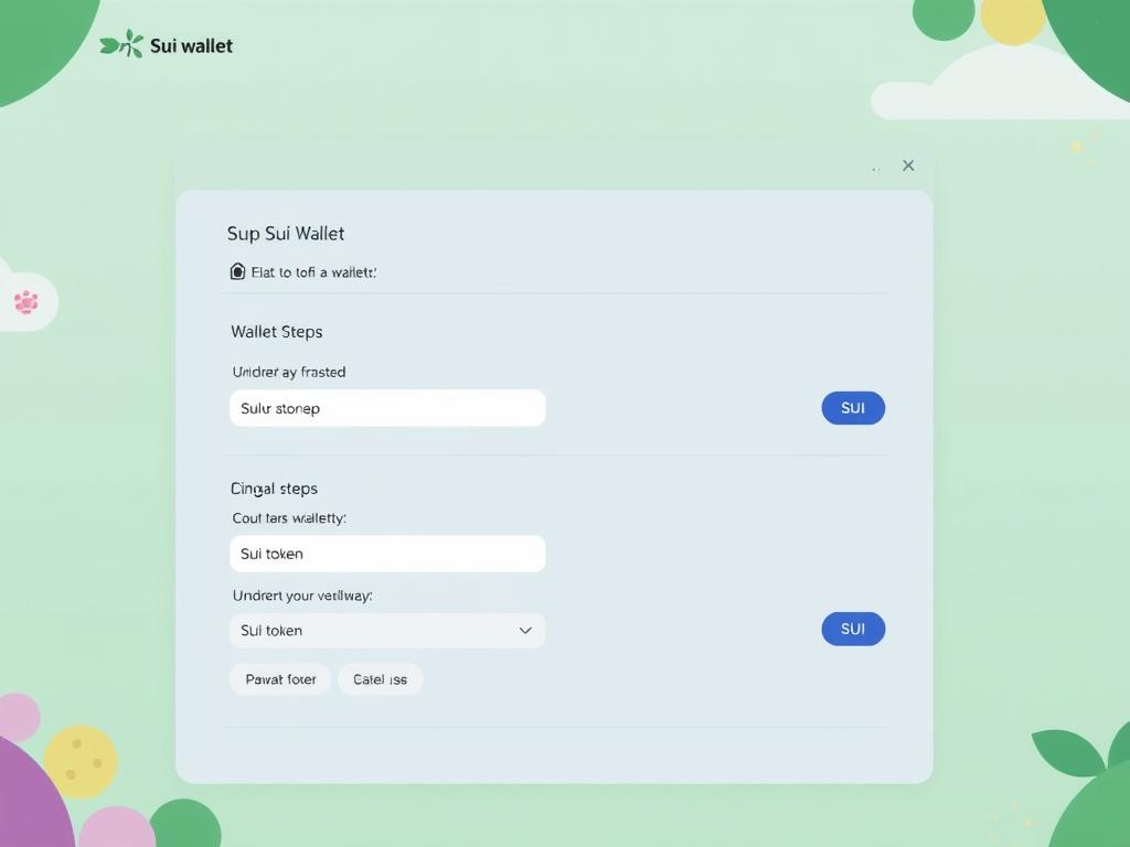 Screenshot of Sui wallet setup process for Pawtato Land
