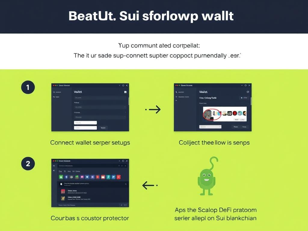 Step-by-step wallet setup process for accessing Scallop DeFi protocol